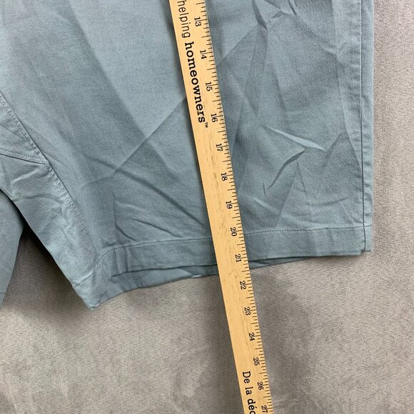 Lululemon Men Shorts 36 Light Blue Chino ABC Commission Qwick Oxford 11" Relaxed - Picture 5 of 9